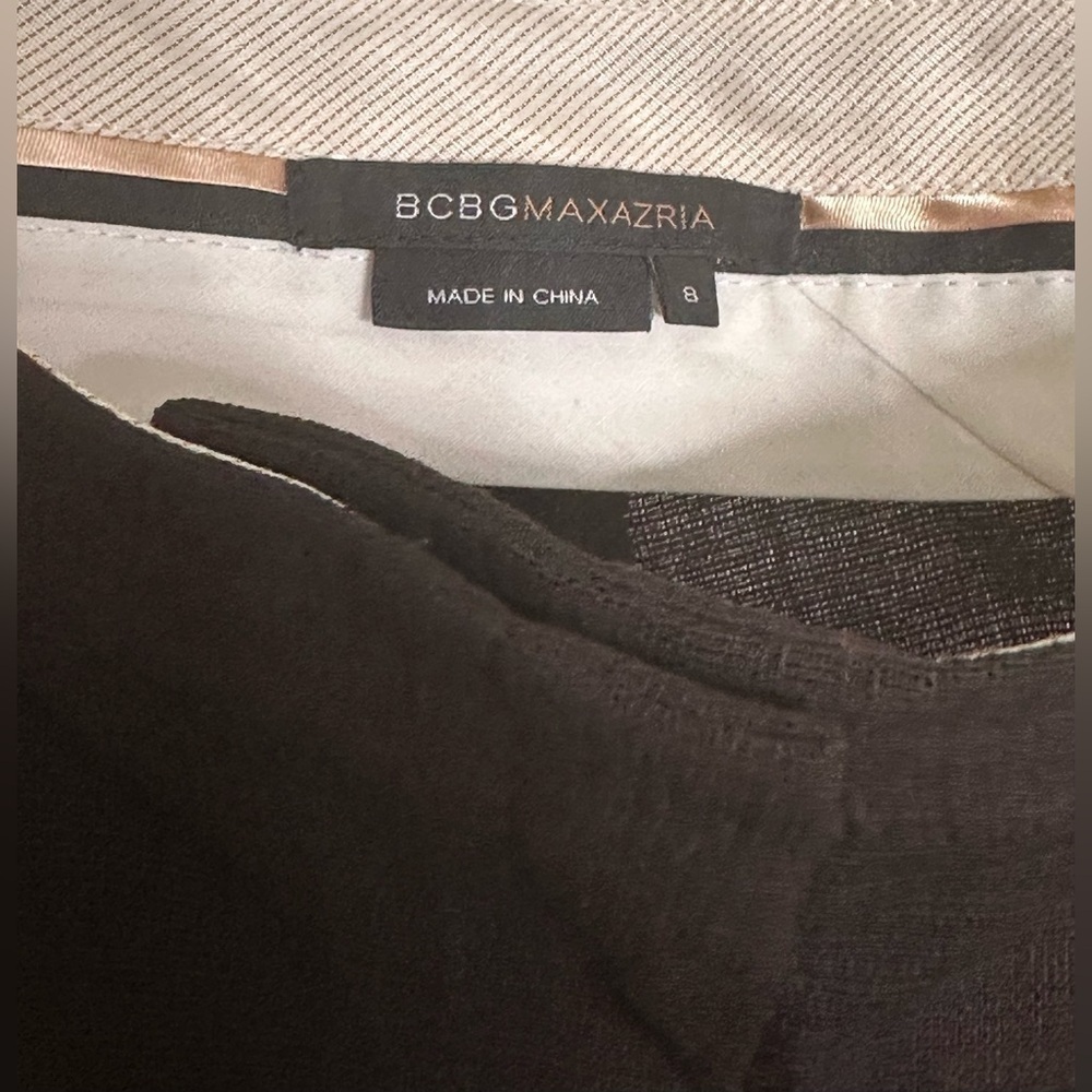 BCBG Maxazria Women’s Brown Wide Leg Wool Pants Size 8 - Picture 5 of 6
